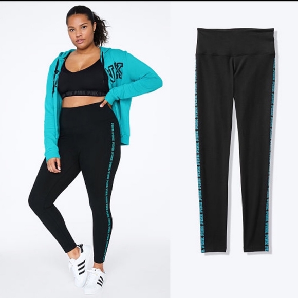 PINK Victoria's Secret Pants - VS Pink cotton logo leggings sz XL NWT